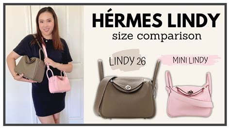 hermes mini lindy pink|hermes lindy size comparison.